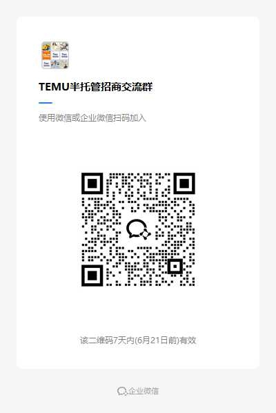 Temu半托管招商交流群.png